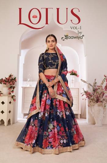 Lotus Vol 1 By Aawiya Designer Partywear Lehenga Choli Collection